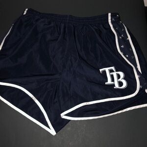 Navy Blue Rays Baseball Running Shorts w/ lining M
